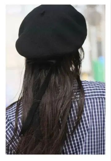 완판템 ZARA 리본 포함 울 100% 베레모 블랙 이번 시즌 신상