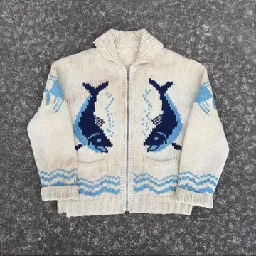 60s Cowichan sweater 'fish'