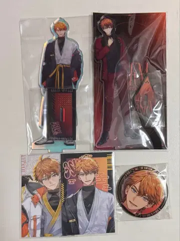 니지산지 키타미 유세이 아크릴 스탠드 캔뱃지 폴라로이드 세트