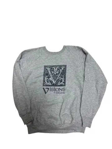 90s 칼리지 맨투맨 아트 그레이 USA제