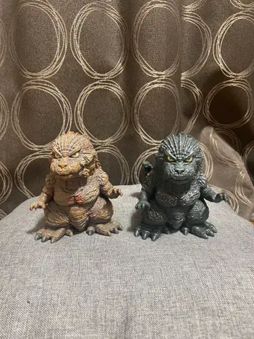 고질라 진좌수 피규어 세트 브라운 그레이