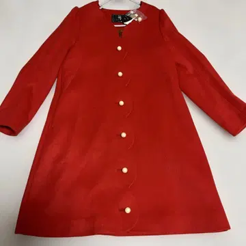 프란체 리피 블랙 M 레드 롱 코트