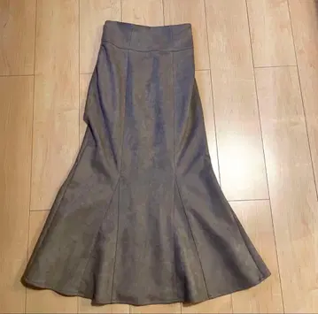 NOMAE 스웨이드 머메이드 스커트