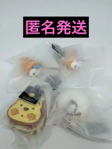 [ 가챠 4개 ] Nui빵 미니어처 키체인 디즈니 캐릭터 푸우