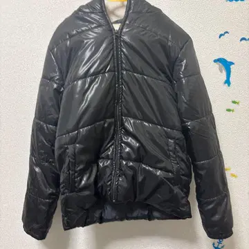 GLOBAL WORK 블랙 다운 자켓 L 반질반질