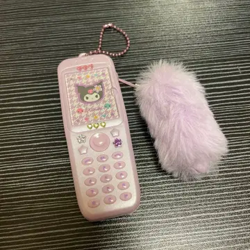 쿠로미 폴더폰 키링 사진 홀더 산리오