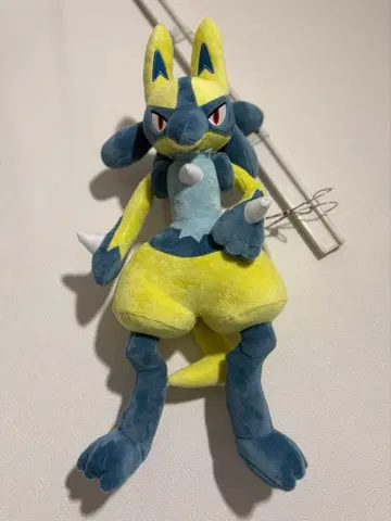 포켓몬스터 메챠모후굿토 봉제 인형 옐로우 컬러 루카리오