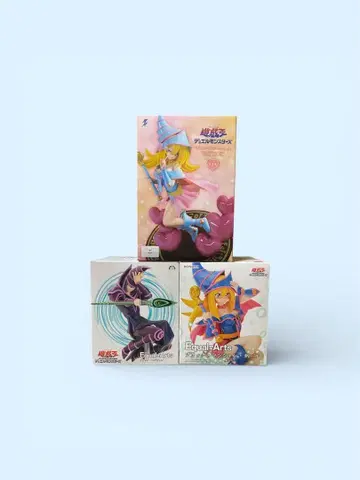 유희왕 피규어 3체 세트 블랙 매지션 / 블랙 매지션 걸