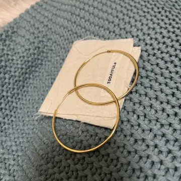 TODAYFUL 골드 후프 귀걸이