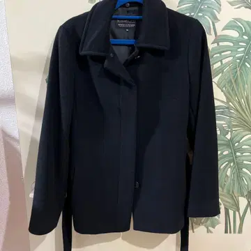 ANGORA 블랙 테일러드 자켓 허리 벨트 포함