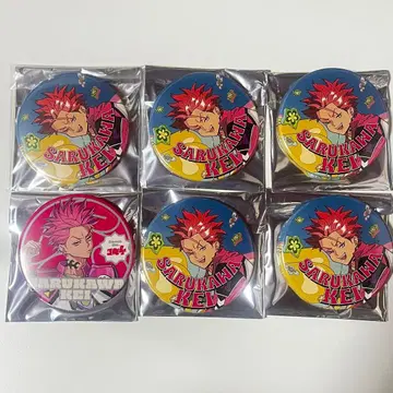 카리스마 사루카와 케이 캔뱃지 6개 세트