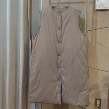 무인양품 노카라 롱 베스트 XL 경량 다운 포켓 가능