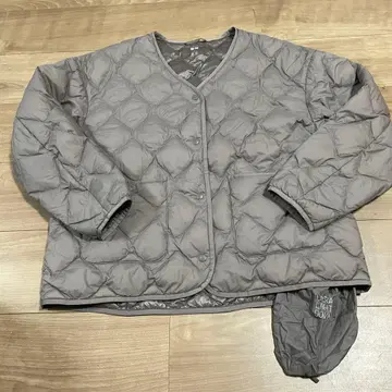 유니클로 울트라 라이트 다운 릴랙스 자켓 브라운 L