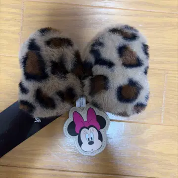 미니 레오파드 무늬 키링 거울 참