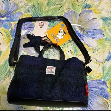 새상품 해리스 트위드 스누피 숄더백