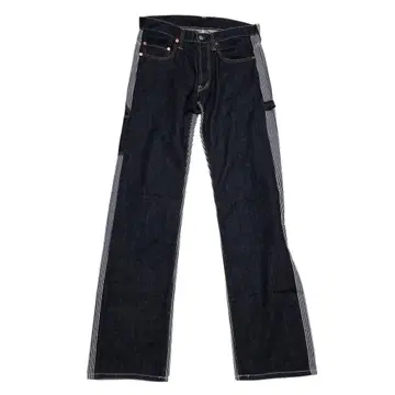 코지마 진즈 콤보 히코리 스트라이프 페인터 데님 팬츠 W32