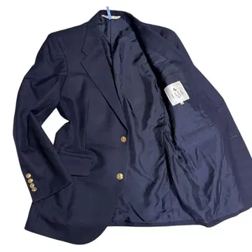 [일품] ELLE HOMME 네이비 재킷 골드 버튼 테일러드 M
