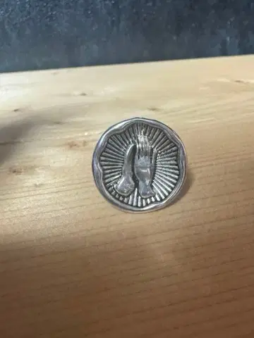 플레이 핸드 실버 반지