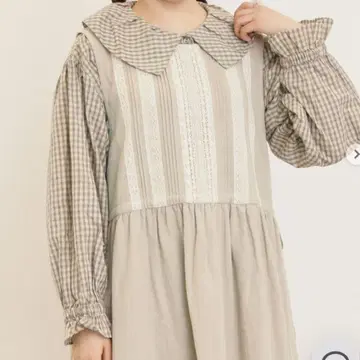 사만사 모스모스 빅 옷깃 겉옷 블라우스 아이보리