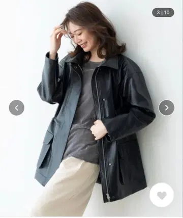 UNDOVE 페이크 가죽 자켓