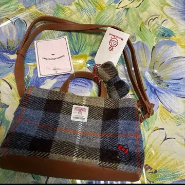 새상품 해리스 트위드 헬로키티 숄더백