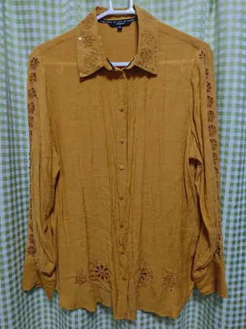 데시구알 XXL 자수 긴팔 셔츠