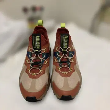 PALLADIUM 하이컷 스니커즈 오렌지/베이지