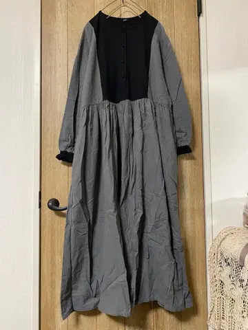 USED niko make niko 투톤 원피스 그레이