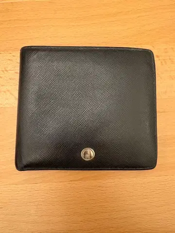 [ 새상품급 ] dunhill 던힐 접이식 지갑 블랙 동전 지갑 있음