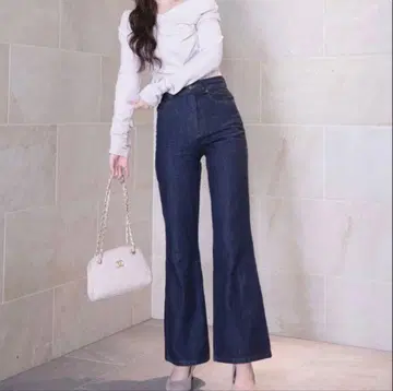 elise high-waste fit flare jeans