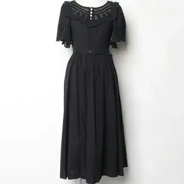 [ 새상품급 ] 원피스 크로셰 레이스 맥시 길이 플레어 원피스 S 사이즈