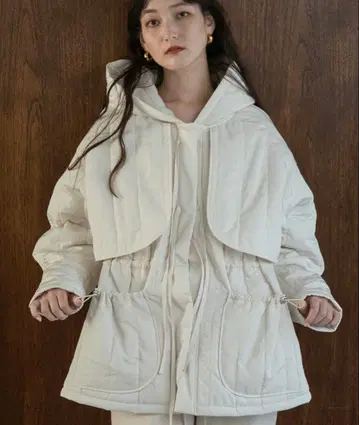 lawgy ribbon drawstring quilting outer