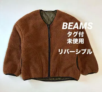 택 포함 미사용 노카라 보아 리버서블 블루종 브라운&카키