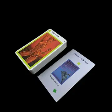 초레어 절판 이탈리아제 로봇 타로 카드 로 스칼라베오사