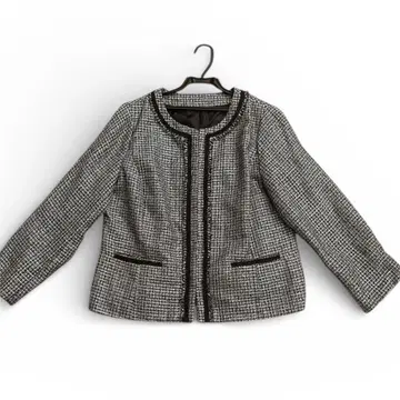 노카라 트위드 자켓 빅 사이즈 졸업 입학 세레모니