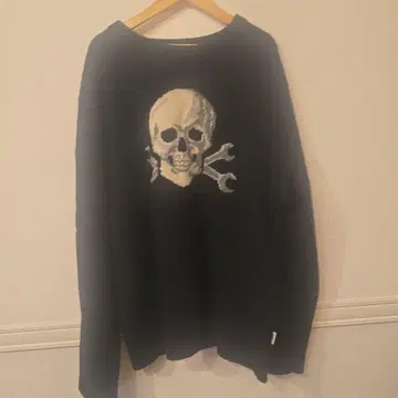 Deus Ex Machina 스컬 디자인 니트 스웨터 XXL 블랙