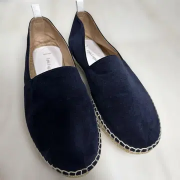 네이비 스웨이드 에스파드리유