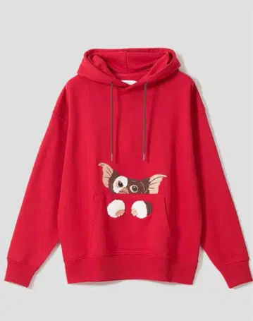 그렘린 그리즈모 자수 빨간색 후드티 L 새상품