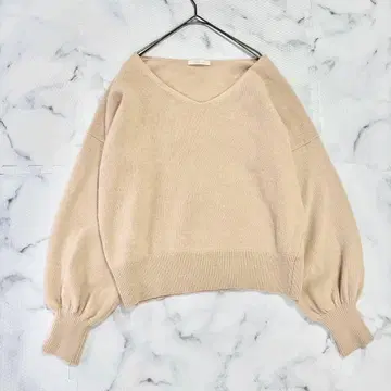 새상품급 플라주 캐시미어 혼방 스웨터