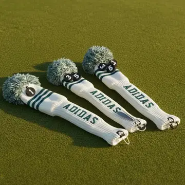 아디다스 니트 골프헤드커버 3세트 [ DR / FW & UT x 2 ]