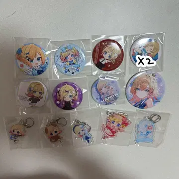 Hanon 하코니와 릴리 캔뱃지 아크릴 키링