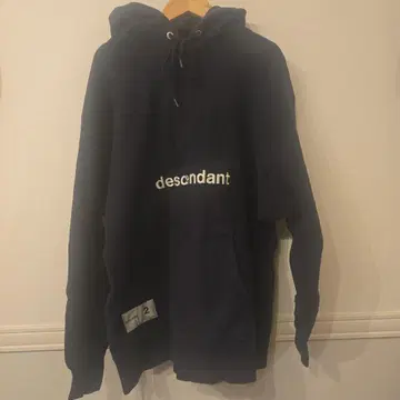 디센던트 후드 부착 후드티 사이즈 2 네이비