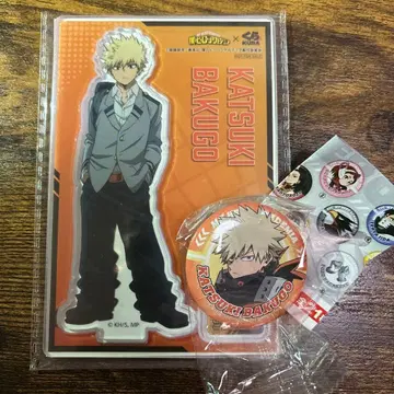 [ 새상품 ] 바쿠고 카츠키 아크릴 스탠드와 캔뱃지 세트