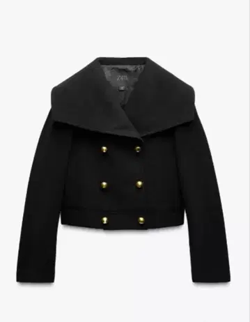 ZARA 블랙 더블 브레스트 자켓
