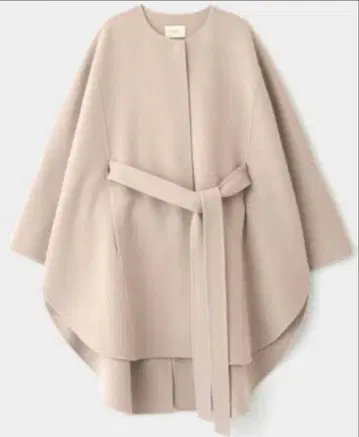 LE PHIL 소프트 울 리버 판초 베이지