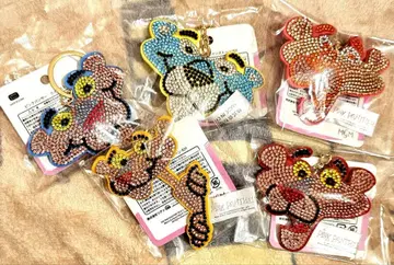 전 5종 컴프 핑크 팬서 큐빅 키링