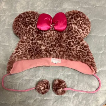 미니 마우스풍 레오파드 무늬 모자