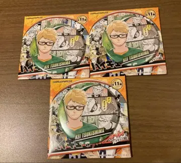 하이큐 컬렉션 캔뱃지 메모리즈 츠키시마 케이 3개 세트