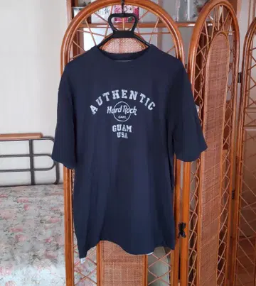 하드 록 카페 리버서블 T셔츠 GUAM 네이비 L