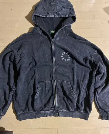 That's Life 다크 그레이 집업 후드티